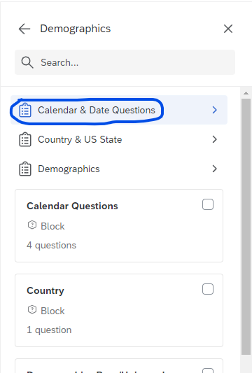 Calendar and Date Questions in the import menu